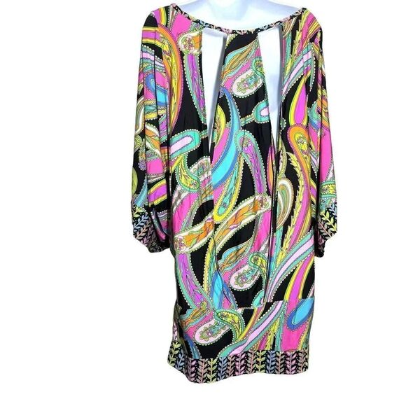 Trina Turk Garden Bloom Tunic Swim Cover Caftan Size Large Dress - Picture 4 of 9